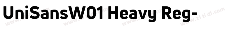 UniSansW01 Heavy Reg字体转换